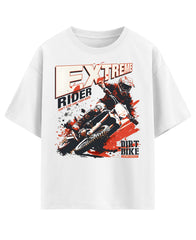 White Oversized T-shirt Front Design