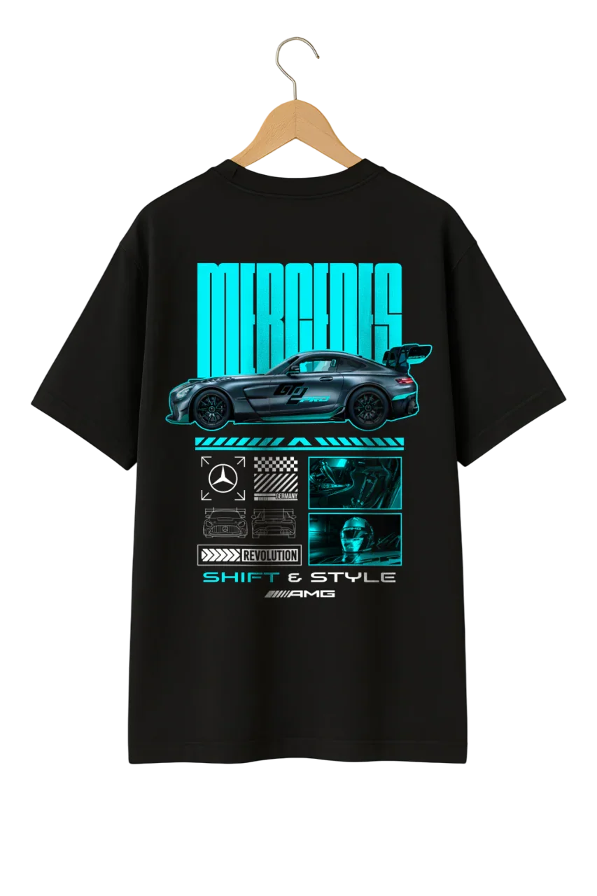 Mercedes-AMG GT2 Oversized T-Shirt – Precision Engineered, Race-Ready Style
