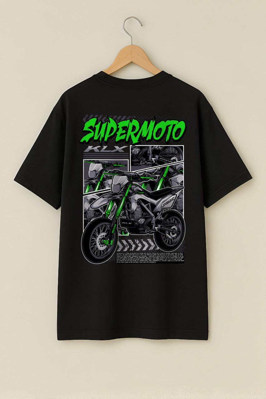 SupperMoto Grey KLX, Oversized, Unisex