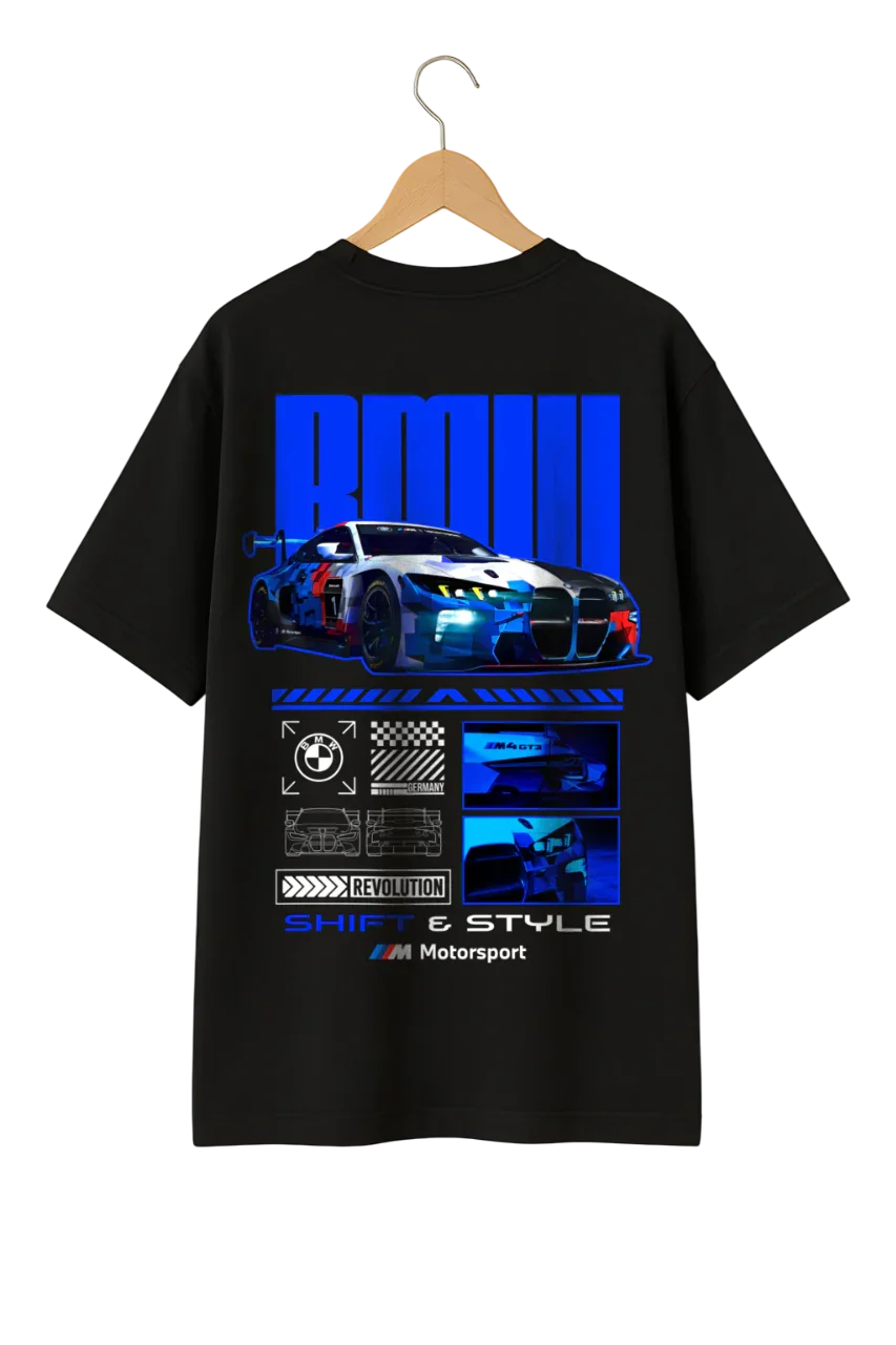 BMW M4 GT4 Oversized T-Shirt – Track Heritage, Street Dominance
