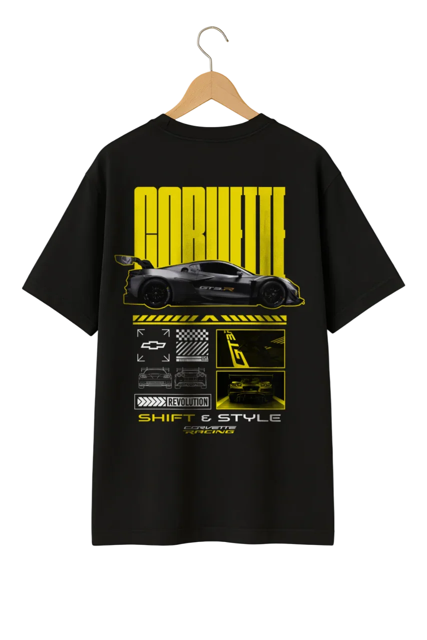 Corvette GT3R Oversized T-Shirt – American Power, Global Racing Heritage