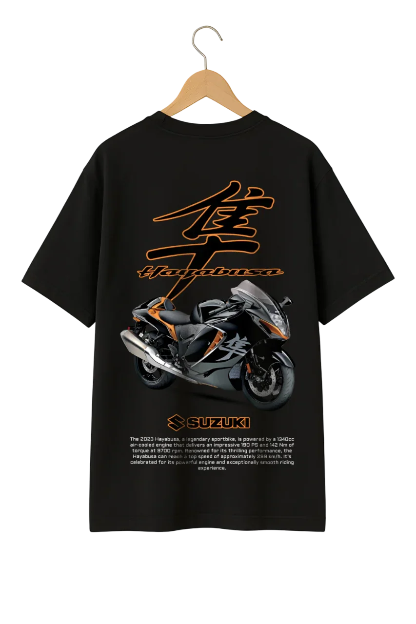 Suzuki Hayabusa Oversized T-Shirt – Speed Redefined, Engineered in Cotton