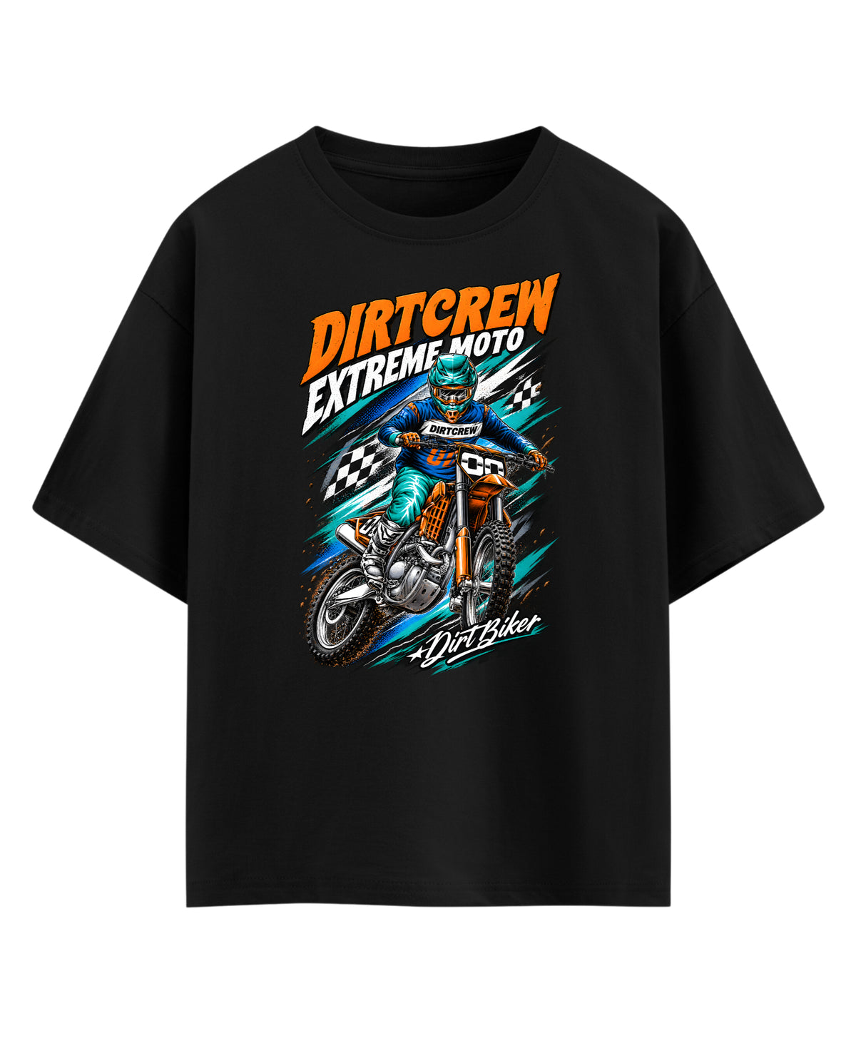 Black Oversized T-shirt Front Design