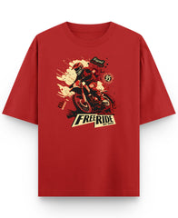 Red Oversized T-shirt Front Design