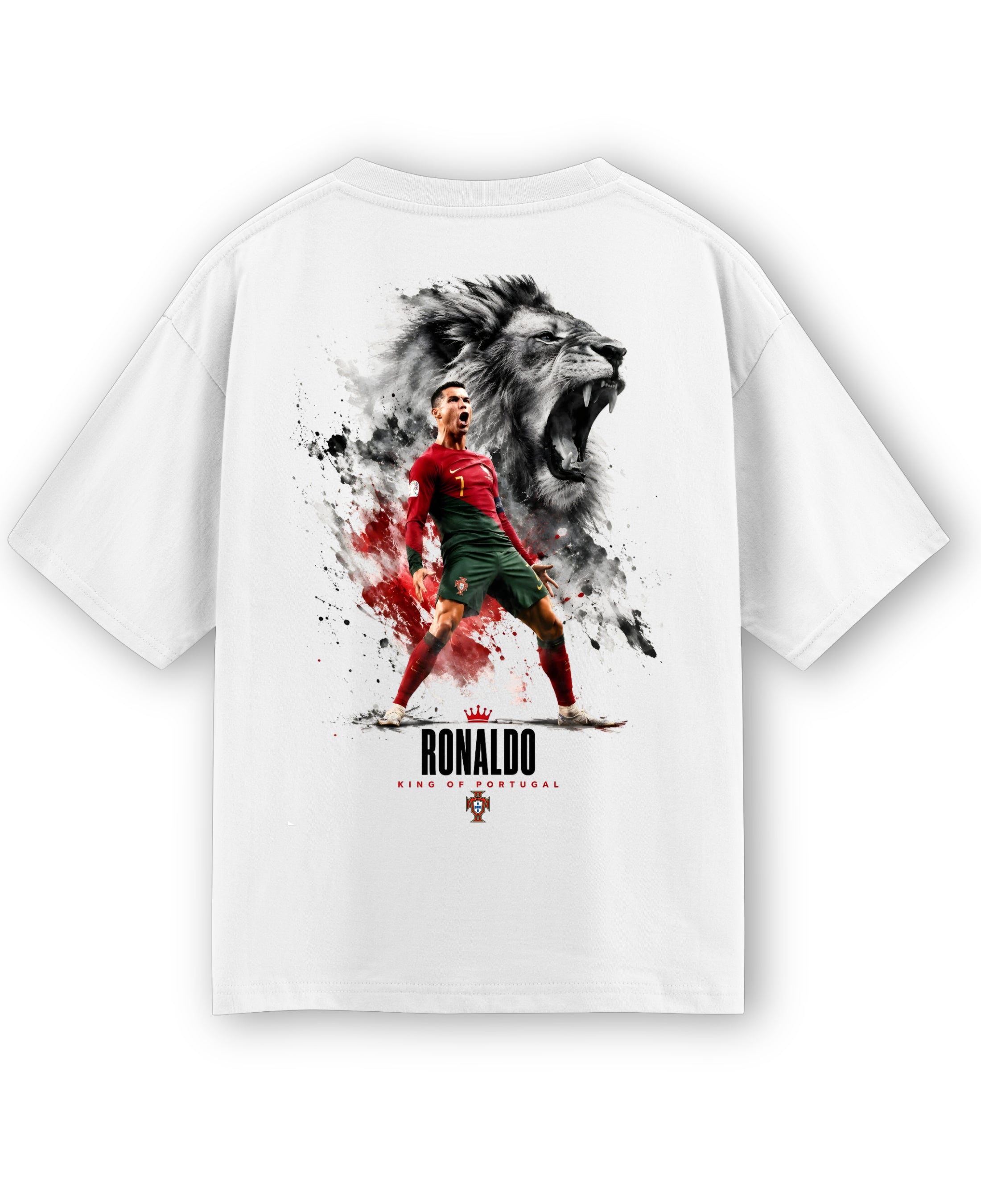 White Oversized T-shirt Back Design