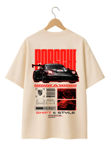 Mercedes-AMG GT2 T-Shirt back view – oversized fit, racing-inspired, and built for car enthusiasts. Shift&Style.